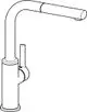 Küchenarmatur mit hoher Ausladung, einhebeliger Bedienung und gebogenem Auslauf. Ausführung in Chrom, klassisches Design von HANSA für eine moderne Küche.